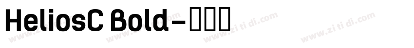 HeliosC Bold字体转换